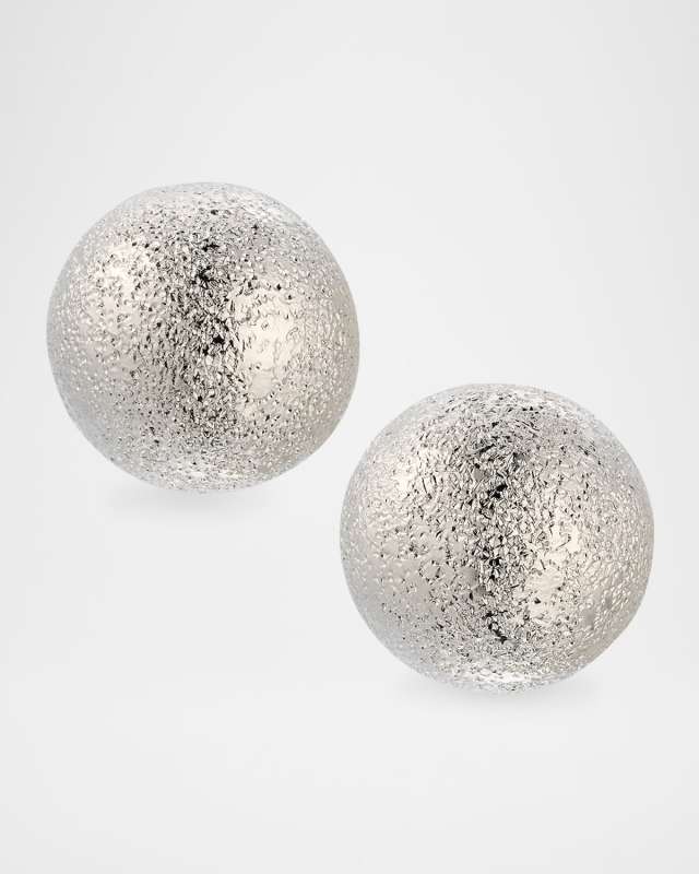 Stardust Button Post Earrings